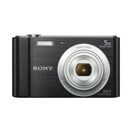 Sony Cyber-shot DSC-W800 Digital Camera, 20.1MP, 5x Optical/10x Digital Zoom, 2.7" Clear Photo LCD Display, Sweep Panorama, iAuto, Black