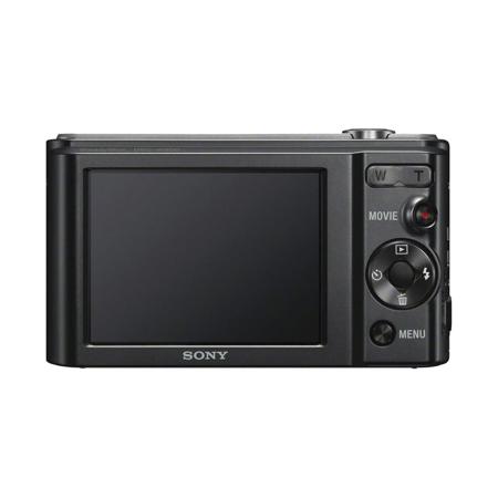 Sony Cyber-shot DSC-W800 Digital Camera, 20.1MP, 5x Optical/10x Digital Zoom, 2.7" Clear Photo LCD Display, Sweep Panorama, iAuto, Black
