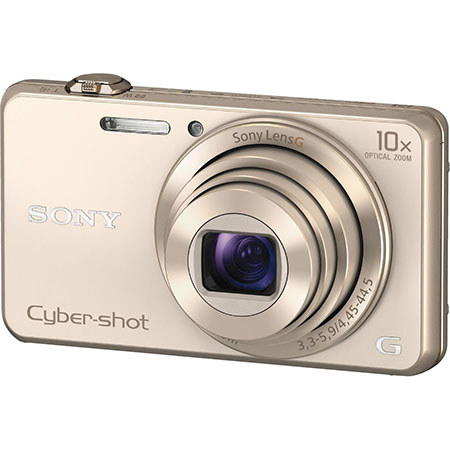 Sony Cyber-shot DSC-WX220 Digital Camera, Gold
