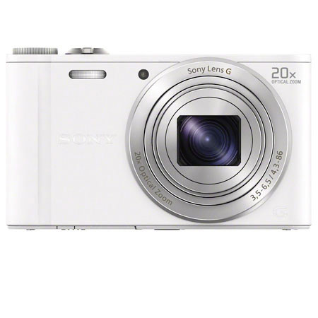 Sony Cyber-Shot DSC-WX300 Digital Camera, White