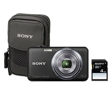 Sony Cyber-shot DSC-WX70 Digital Camera Bundle, Black