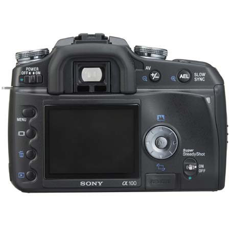 Sony DSLR-A100 a (alpha) Digital SLR Camera Body,(Interchangeable Lens) with SanDisk 2 GB, 60x Speed Ultra II Compact Flash Memory Card.