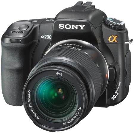 Sony Alpha DSLR-A200 SLR Digital Camera with 10.2 MP