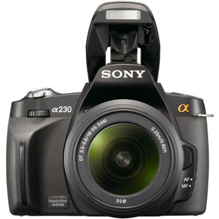 Sony (Alpha)A230 DSLR Cam 2 Lens Kit w/ 8GB SD Mem Card