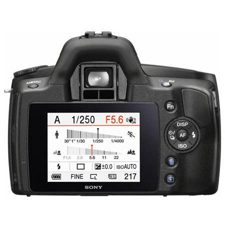 Sony Alpha A290 14.2MP 2.7in LCD ISO 3200 HDMI Camera