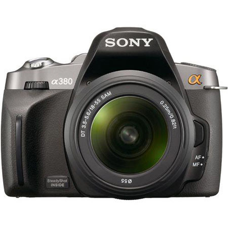 Sony (Alpha)A380 10.2MP DSLR Cam w/75-300mm SLR Zm Lens