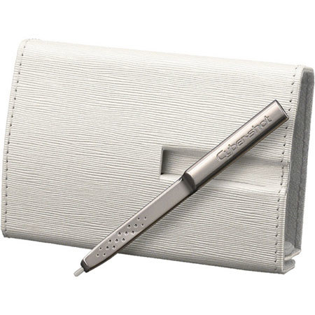 Sony Cyber-Shot TX1/T900 Leather Stylus Cover, White