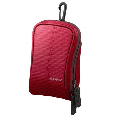Sony LCS-CSW/R Lightweight Nylon CyberSoft Case, Red