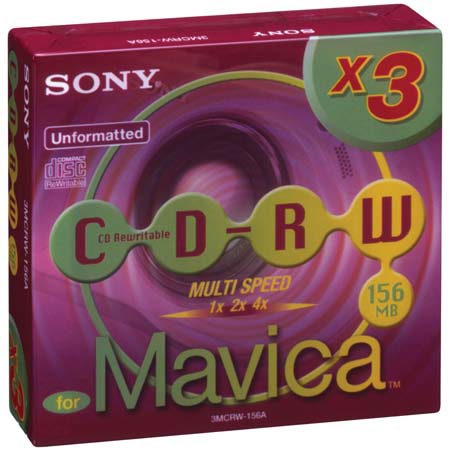 Sony 156MB 3.5in Compact Disc Recordable Media, MVC-CD