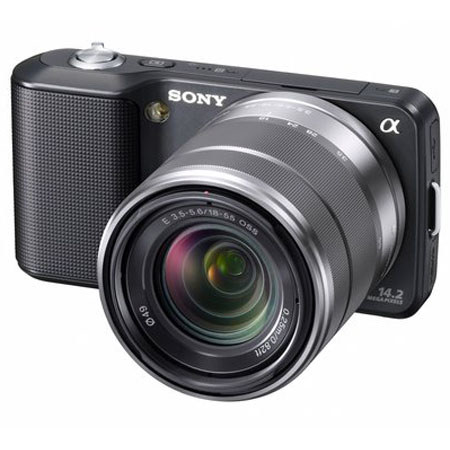 Sony Alpha NEX-3 Interchangeable Lens with Camera, Black