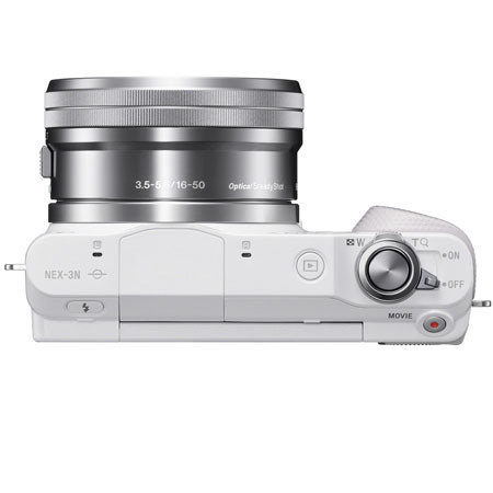 Sony NEX-3NL Compact ILC Digital Camera with 16-50mm Lens, White