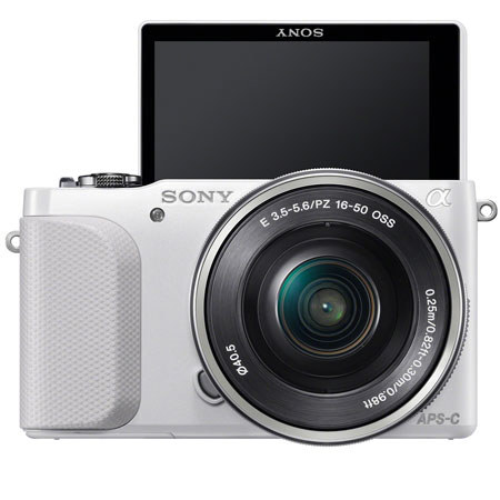 Sony NEX-3NL Compact ILC Digital Camera with 16-50mm Lens, White