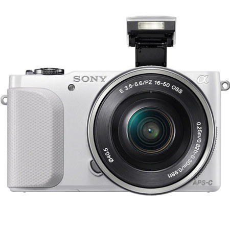 Sony NEX-3NL Compact ILC Digital Camera with 16-50mm Lens, White