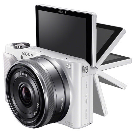 Sony NEX-3NL Compact ILC Digital Camera with 16-50mm Lens, White