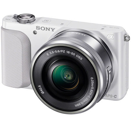 Sony NEX-3NL Compact ILC Digital Camera with 16-50mm Lens, White 