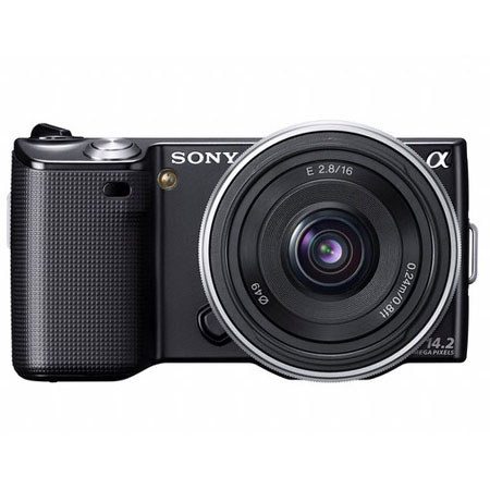Sony ISONEX516BK1 NEX-5 Camera Kit, Black, 16mm Lens