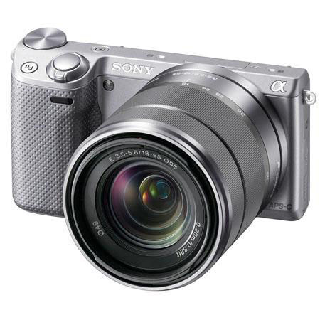 Sony Alpha NEX-5R 18-55mm Lens Camera Bundle w/32GB Card, Bag