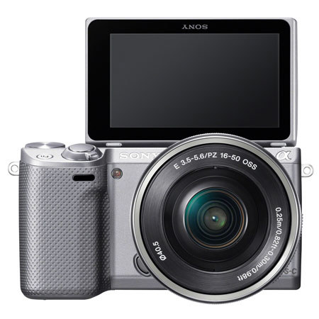 Sony Alpha NEX-5R Digital Camera Kit with Sony SELP-16-50mm Lens - Silver
