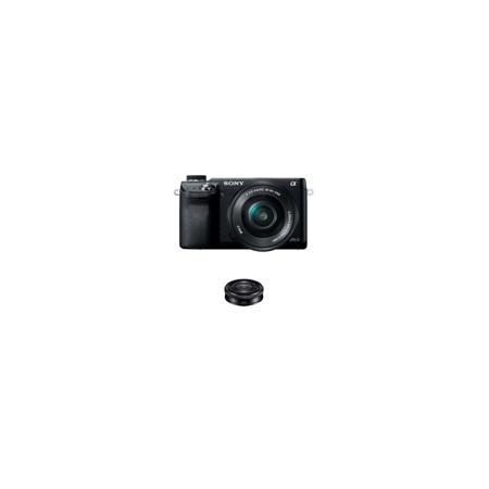 Sony Alpha NEX-6 Camera with Sony 16-50mm Lens, Black - Bundle w/Sony 20mm Lens