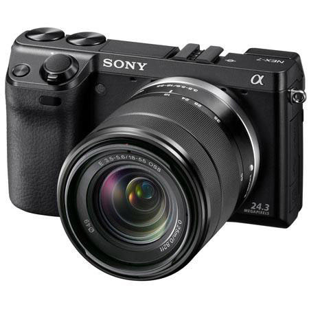 Sony Alpha NEX-7 Mirrorless Digital Camera with Sony 18-55mm & Sony 24mm Lenses