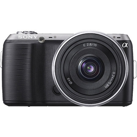 Sony Alpha NEX-C3 Camera with 16mm f/2.8 & Sony 18-55mm