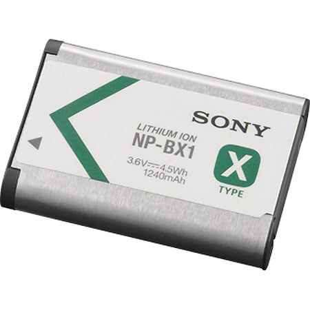 Sony NP-BX1 Rechargeable Lithium-Ion Battery, 3.6V, 1240mAh