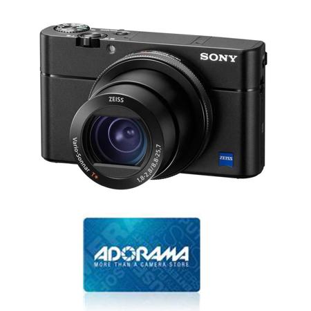 Sony Cyber-shot DSC-RX100 V Digital Camera, Black With $100 Adorama Gift Card