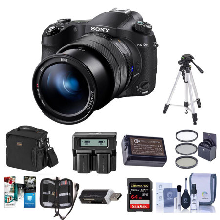 Sony Cyber-Shot DSC-RX10 IV Digital Camera, Black With Premium Accessory  Bundle DSC-RX10M4 KB