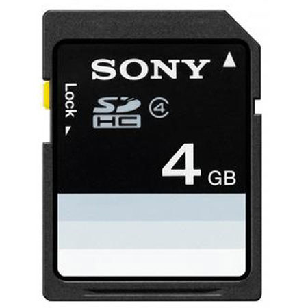 Sony SF4N4D/TQ Class 4 4GB SDHC Memory Card, Pack of 2