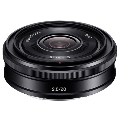 Sony E 20mm f/2.8 Lens for Sony E, Black with Accessories Kit