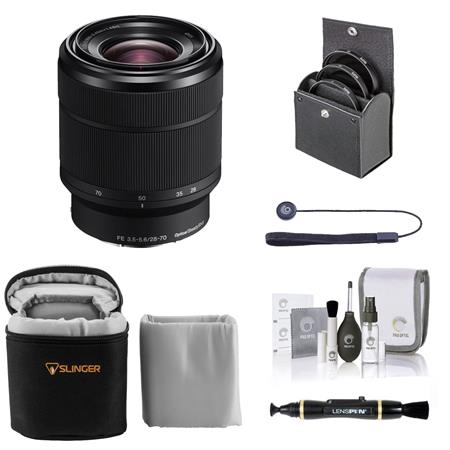 Sony FE 28-70mm f/3.5-5.6 OSS Lens for Sony E with Essentials Kit