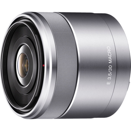 美品　SONY E 30mm F3.5 Macro SEL30M35 Sony E 30mm f/3.5 Lens for Sony E, Silver SEL30M35 - Adorama