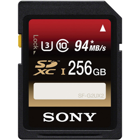 Sony 256GB SF-UX2 UHS-1 Class 10 U3 SDXC Memory Card