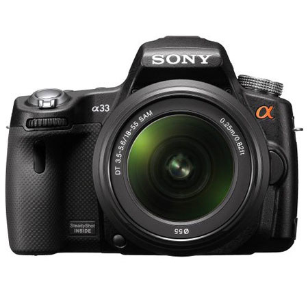 Sony Alpha DSLR SLT A33 Digital Camera w/18-55 & 75-300mm Lenses