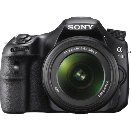 Sony Alpha DSLR SLT-A58 DSLR Camera with 18-55 Lens