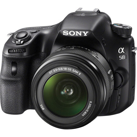 Sony Alpha DSLR SLT-A58 DSLR Camera with 18-55 Lens
