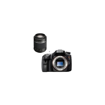 Sony Alpha DSLR SLT A65 Digital Camera with Sony DT 55-200mm Lens