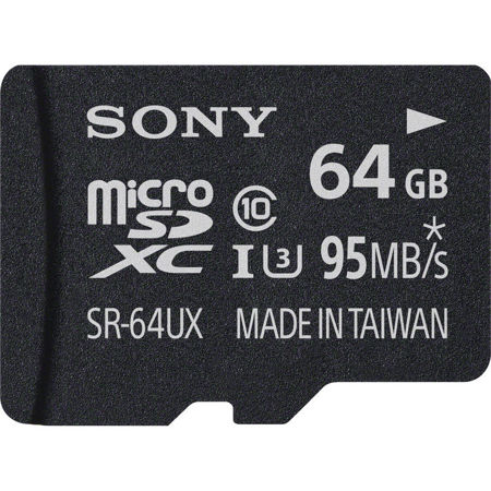 Sony 64GB SR-UXA Series UHS-I Class 10 U1 microSDXC Memory Card with SD Adapter