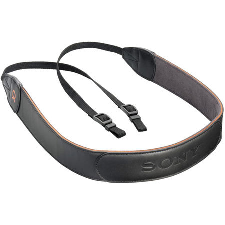 Sony STPSH1AM Padded Leather Shoulder Strap, Black