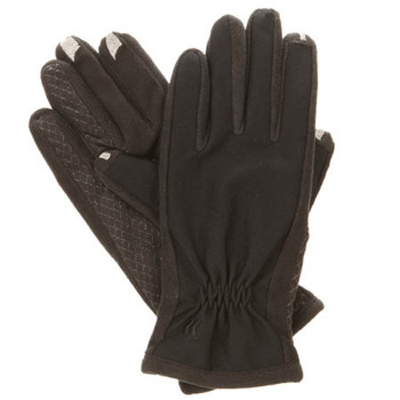 Isotoner Women's smarTouch 2.0 Tech Stretch Gloves, Medium/Large, Charcoal