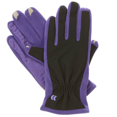 Isotoner Women's smarTouch Tech Stretch Gloves, Medium/Large, Purple