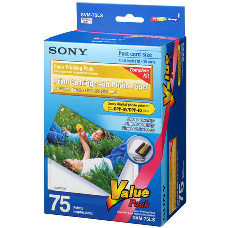 Sony SVM75LS Value Print Pack for Printers, 75 Sheets