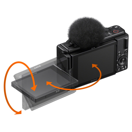 Sony ZV-1F Vlogging Camera, Black ZV1F/B