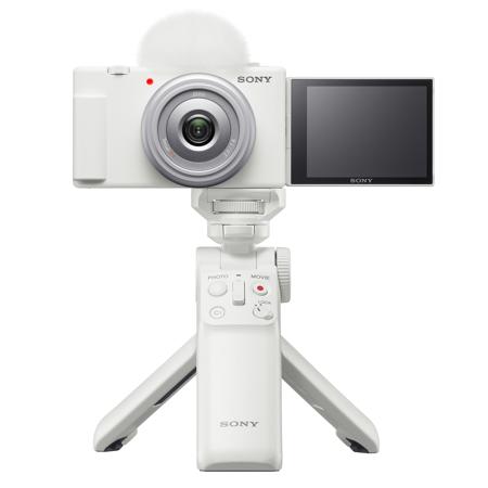 Sony ZV-1F Vlogging Camera, White ZV1F/W