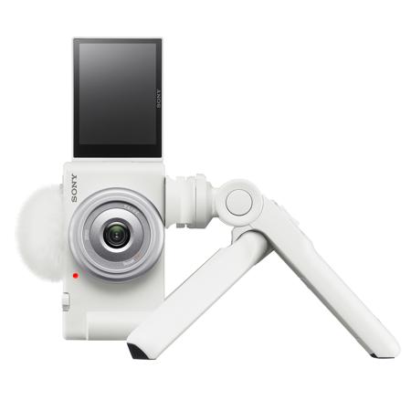 Sony ZV-1F Vlogging Camera, White ZV1F/W