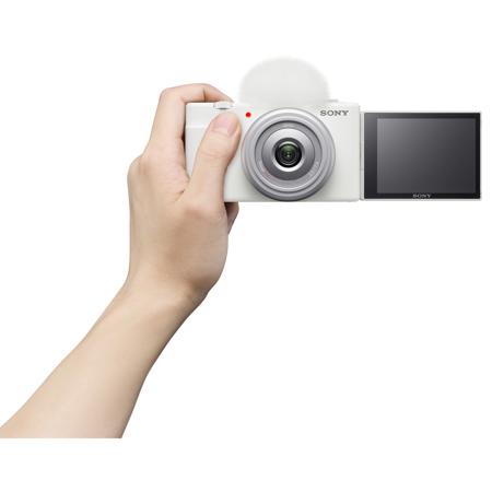 SONY コンパクトデジタルカメラ ホワイト ZV-1F Sony ZV-1F Digital Camera - 20.1 MP, 4K 30 fps for Beginner