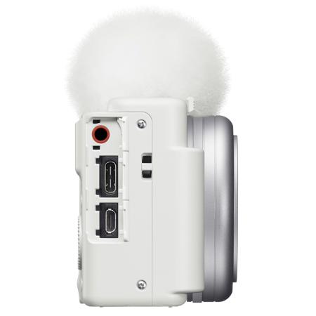 Sony ZV-1F Vlogging Camera, White ZV1F/W