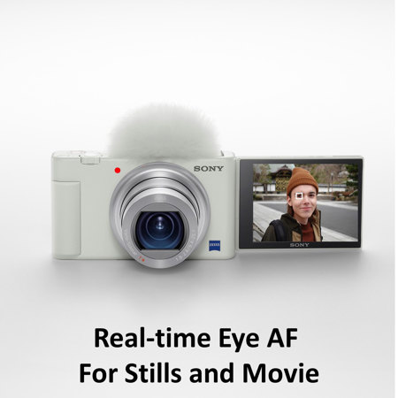 Sony ZV-1 Compact 4K HD Camera, White DCZV1/W - Adorama