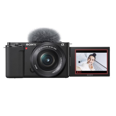 Sony ZV-E10 Mirrorless Camera with 16-50mm Lens (Black)