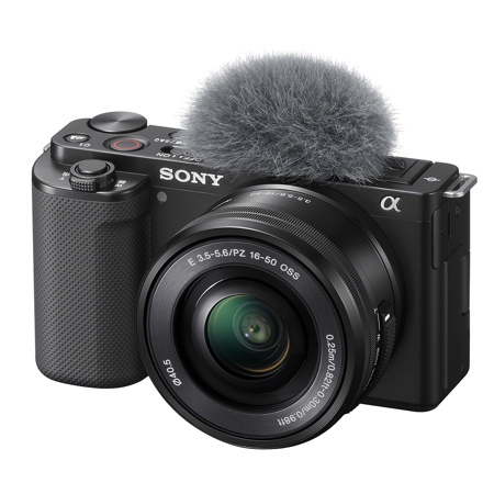 Sony ZV-E10 Mirrorless Camera with 16-50mm Lens, Black, Bundle w/Included Value